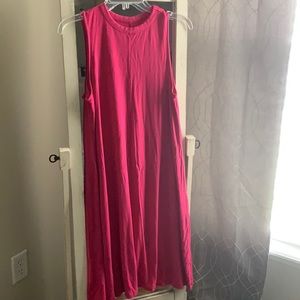 Hot pink swing dress